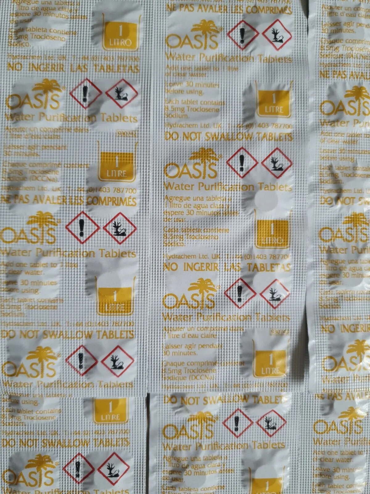 OFFICIAL 5000 tablets OASIS WATER PURIFICATION TABLETS BULK PURIFYING EXP 2027