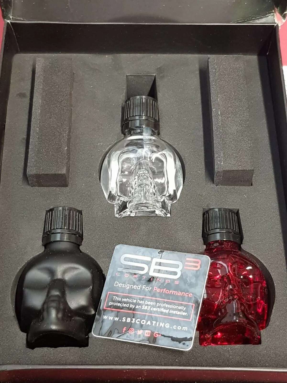 SB3 Coatings TRINITY Ceramic 3 Stage Polish Skull Jars Kit New Other Rare