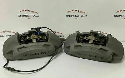 MERCEDES BENZ C CLASS W205 AMG FRONT BRAKE CALIPERS SET OF TWO