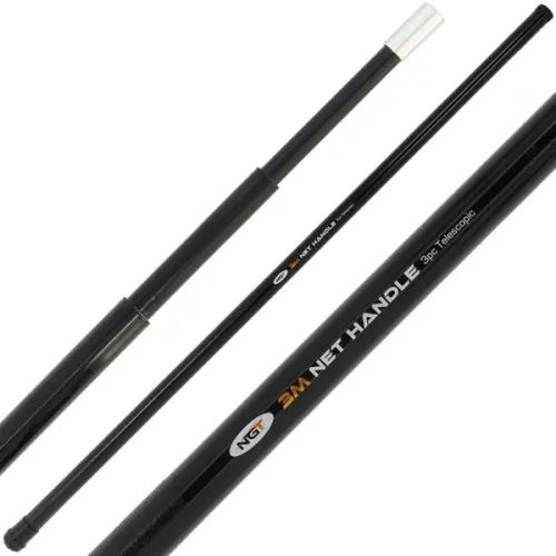 12 x 3M TELESCOPIC LANDING NET HANDLE 3 SECTIONS MATCH CARP POLE FISHING