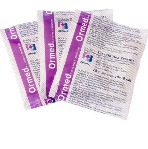 Gima 35025 Sterile TNT Gauze 10x10cm - 200 Sachets of 25 Pcs (5000 Total)