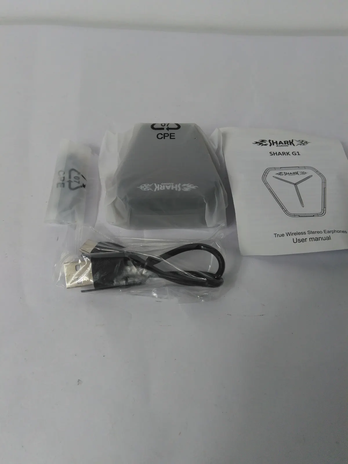 New Shark G1 x Wireless Stereo Earphones - Bluetooth Earbuds Black