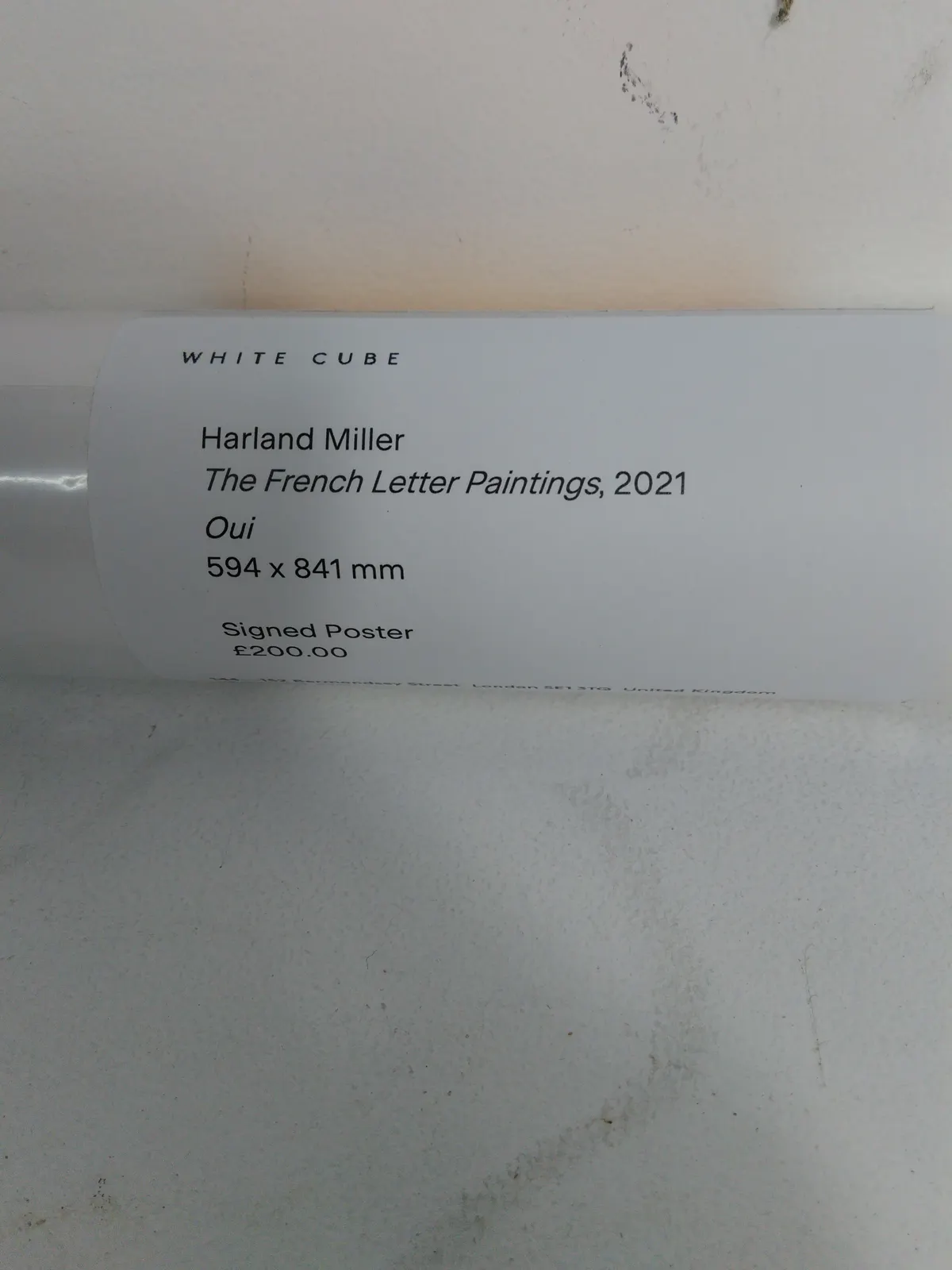 Harland Miller | Oui, The French Letter Paintings, 2021 | Signed Poster