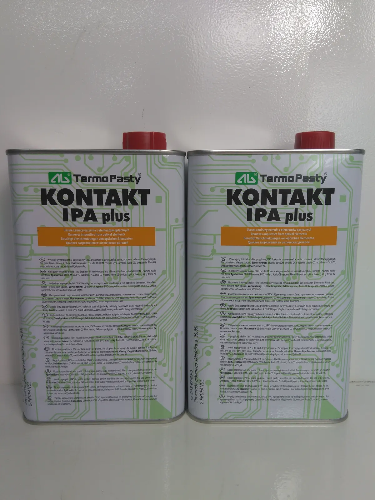 ALCOHOL 99.9% PURE IPA Isopropanol Isopropyl // GERMS BACTERIA KILLER - (2 x 1L)