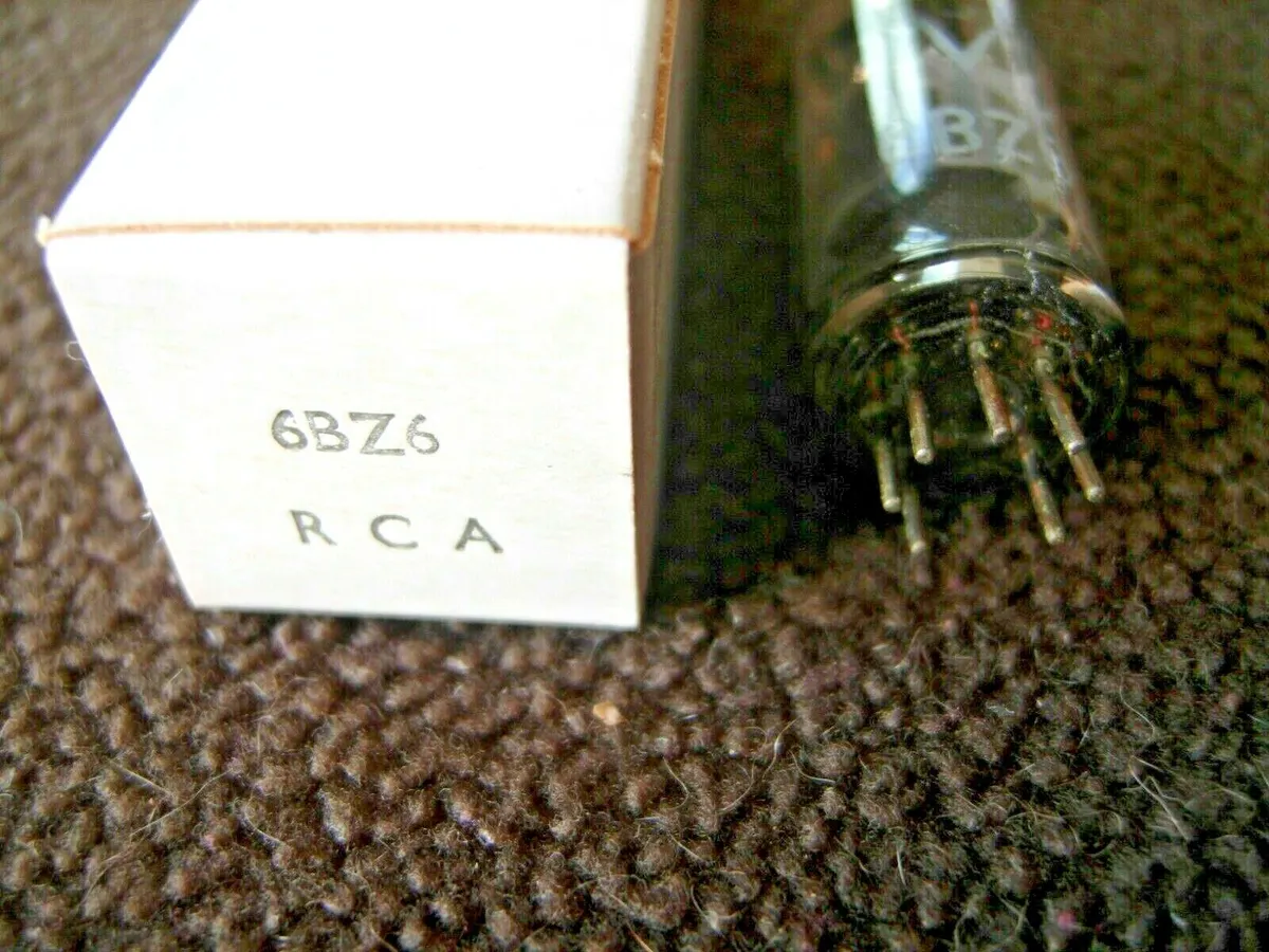 2x 6BZ6 RCA VALVE/TUBE ONE NEW IN BOX ONE UKNOWN (visually OK)