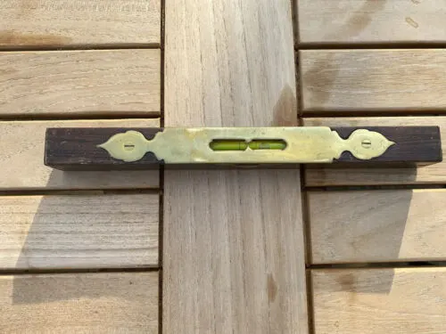 Vintage Brass Bound Spirit Level