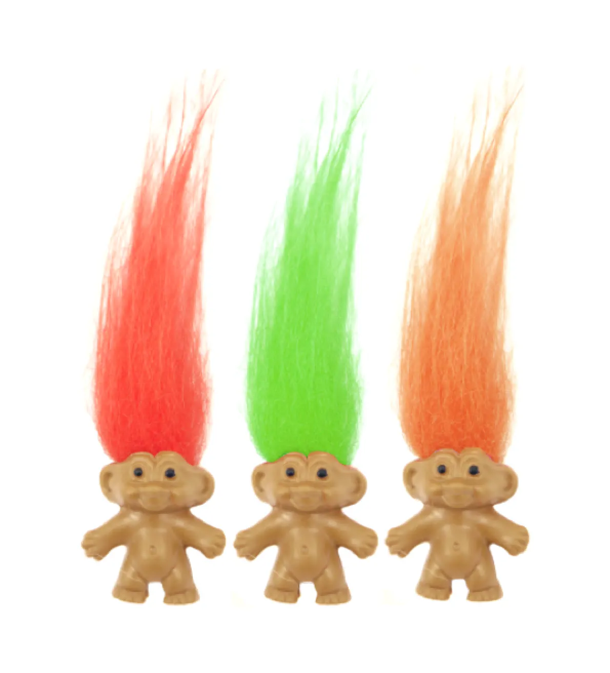 200 MINI TROLLS  Fun Kids Party Bag Filler Assorted Color Hair