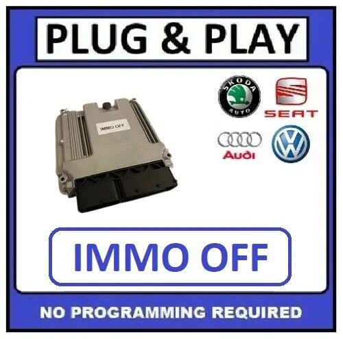 * PLUG & PLAY * AUDI A3 1.9 TDI Engine ECU IMMO OFF - 0281011383 03G906016J