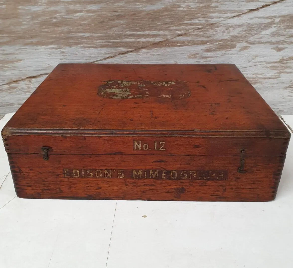 Edison's Mimeograph No. 12 Antique 1800s Duplicating Machine Albert Blake Dick