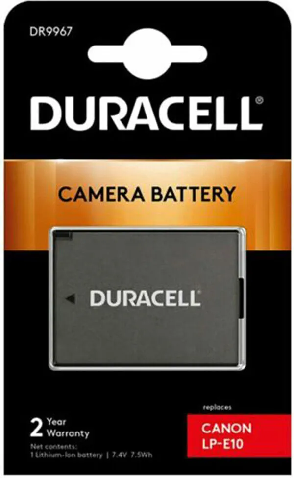 4 X LP-E10 Li-ion Battery for Canon Digital Camera by DURACELL  #DR9967