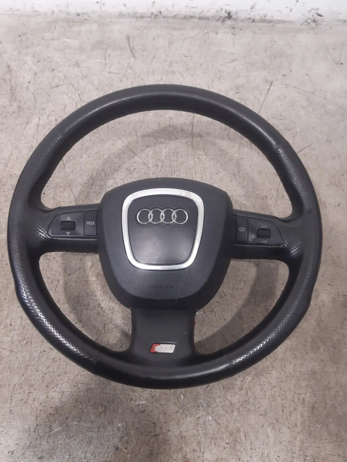 2006 AUDI A6 C6 S-LINE MULTIFUNCTION LEATHER STEERING WHEEL 4F0419091BT