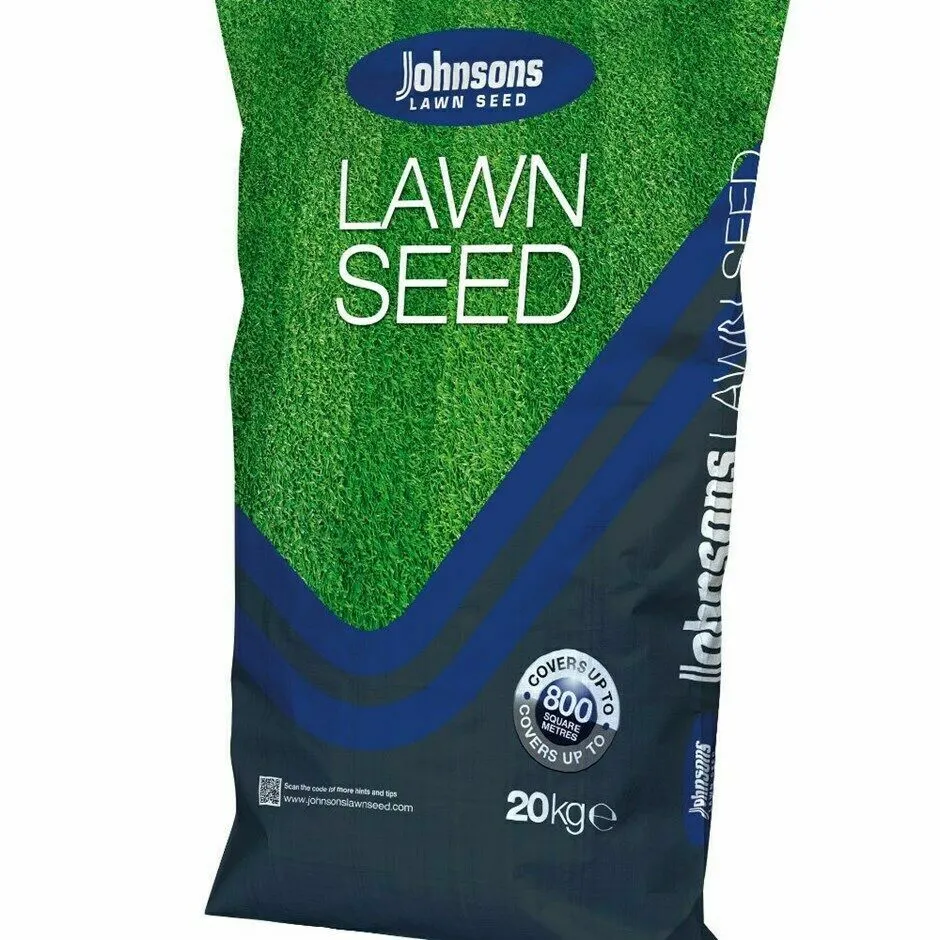 Johnsons Grass Seed | Lawn Seed With Rye | 20Kg Bag Covers Up To 800Sqm