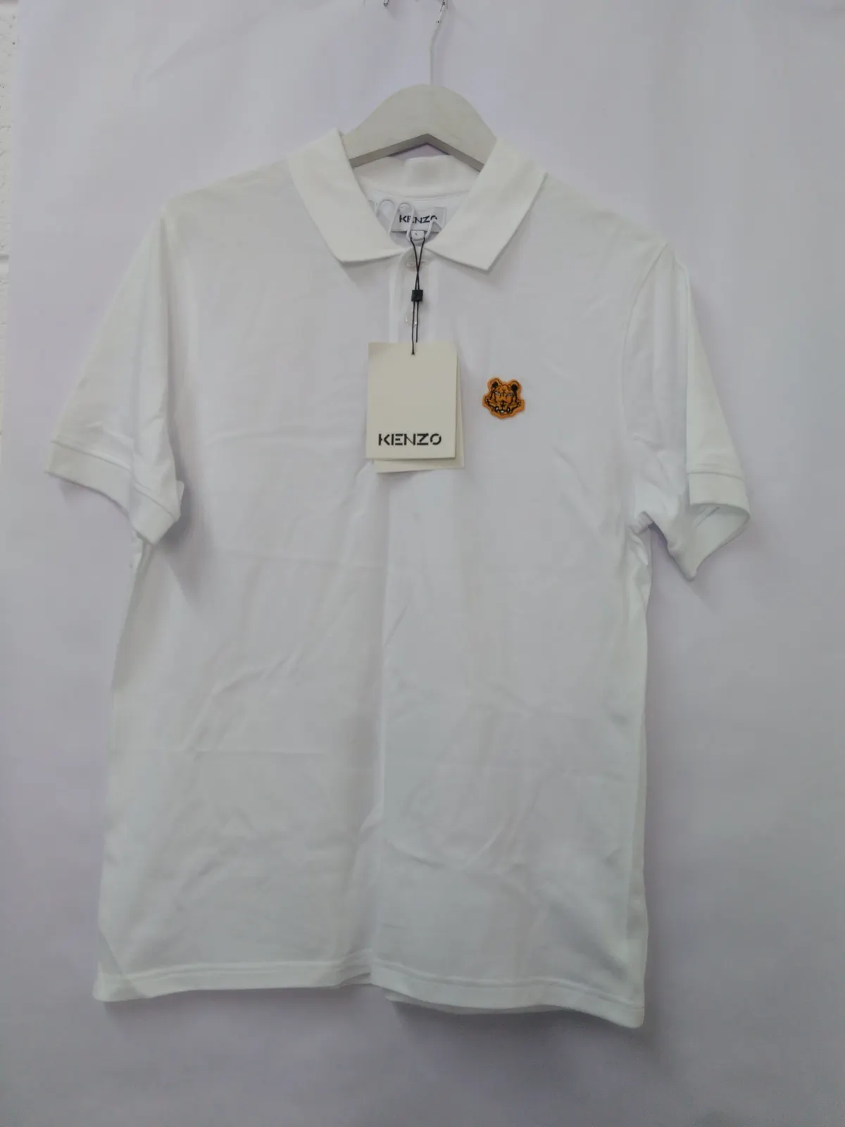 KENZO Tiger Crest Polo White Size L (See Pictures)