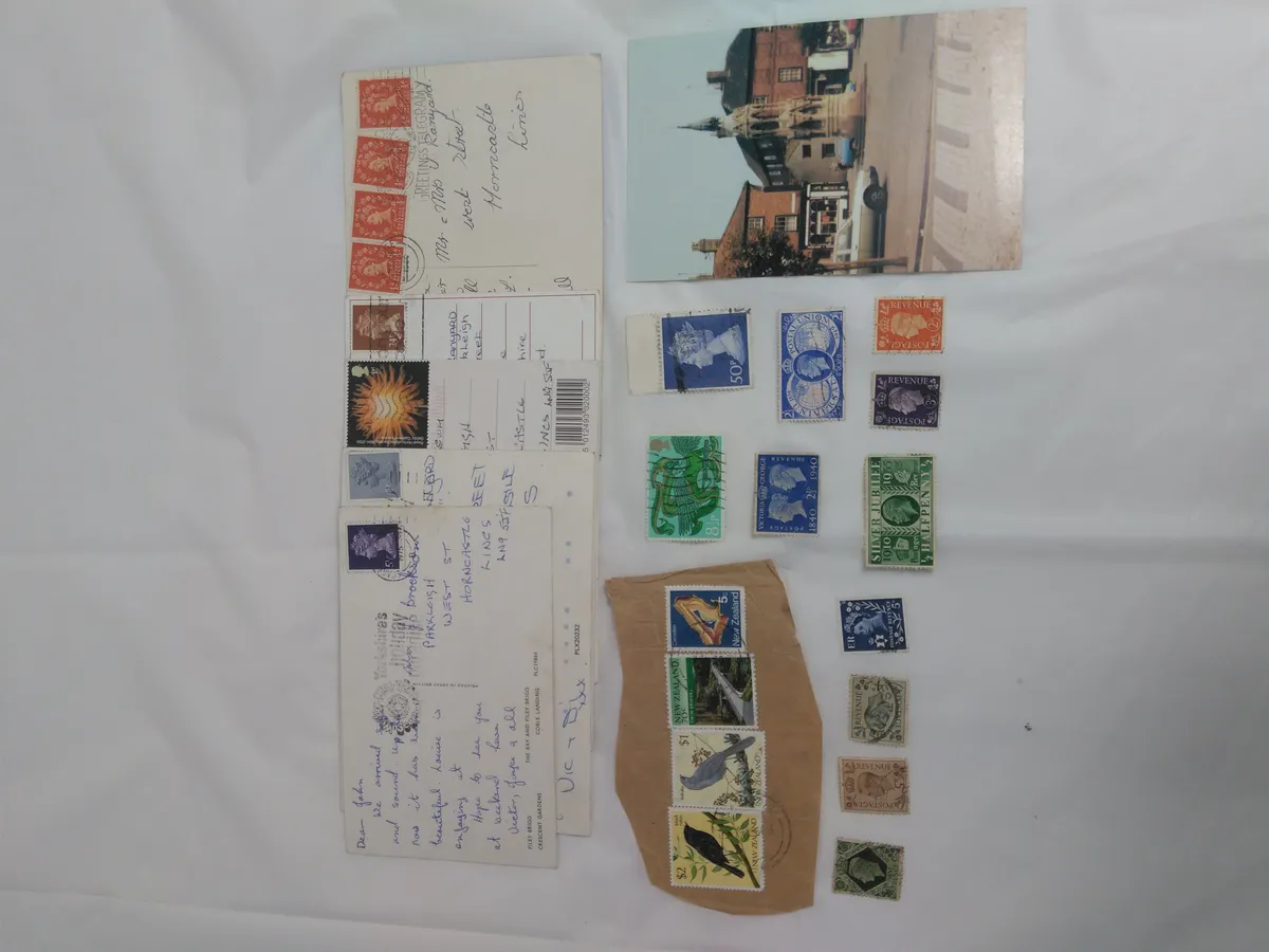 Various Collectors & Vintage stamps w/ Postcards