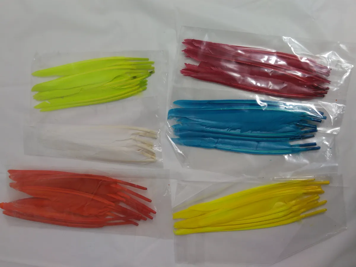 Duck Quills Dyed Fluorescent Fly Tying Gordan Griffiths - Various Colours