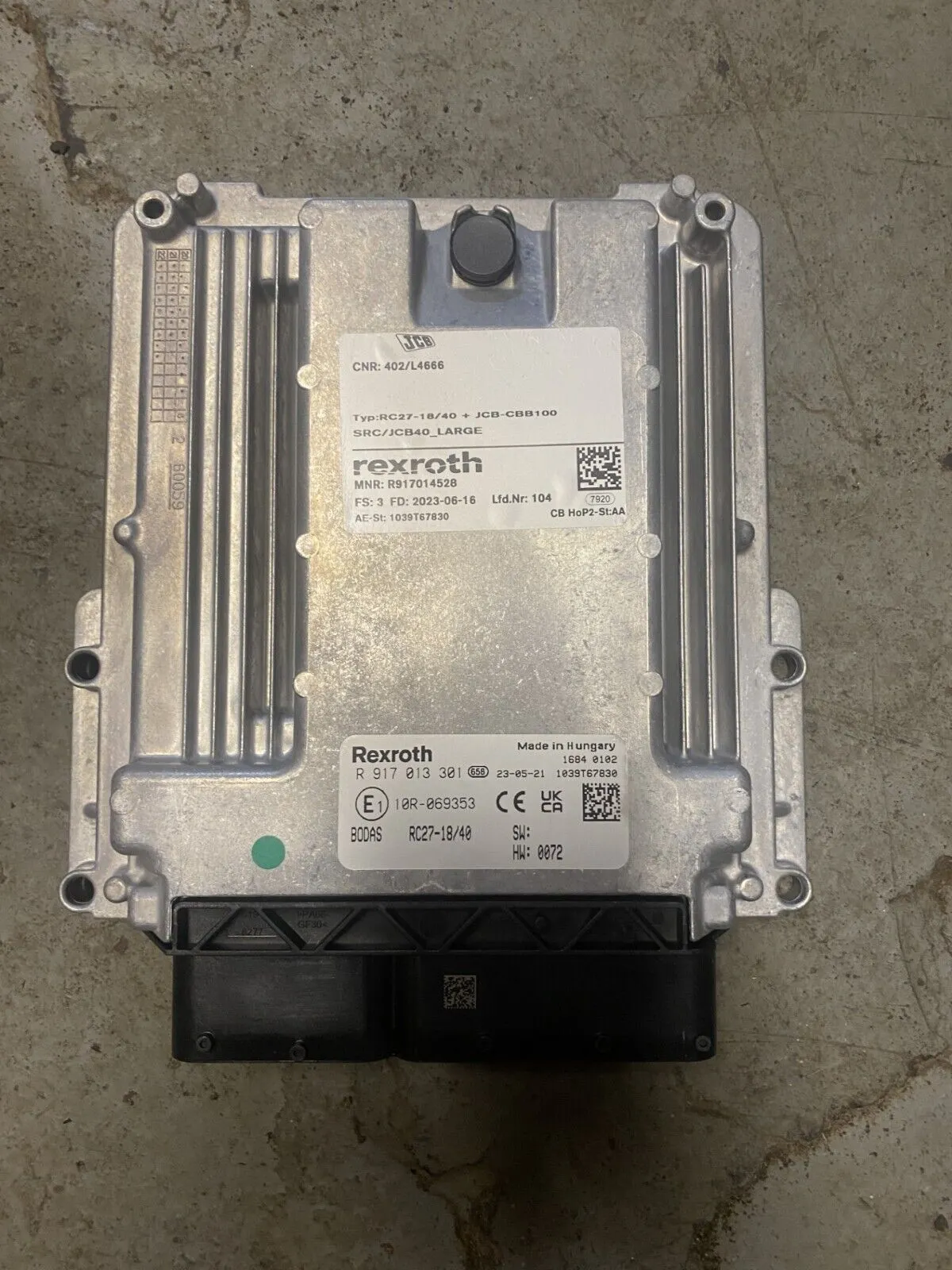 GENUINE JCB ECU VARIANT RC27 -18/40 P/N 402/L4666