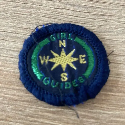 Vintage Girl Guide Map Reader (Compass)  Cloth Badge (2905)