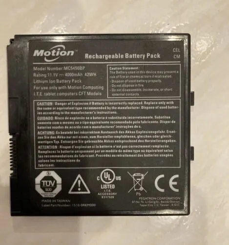7 x Motion Toughbook Tablet Battery, C5 C5v C5t C5te C5m, MC5450BP - CFT 003