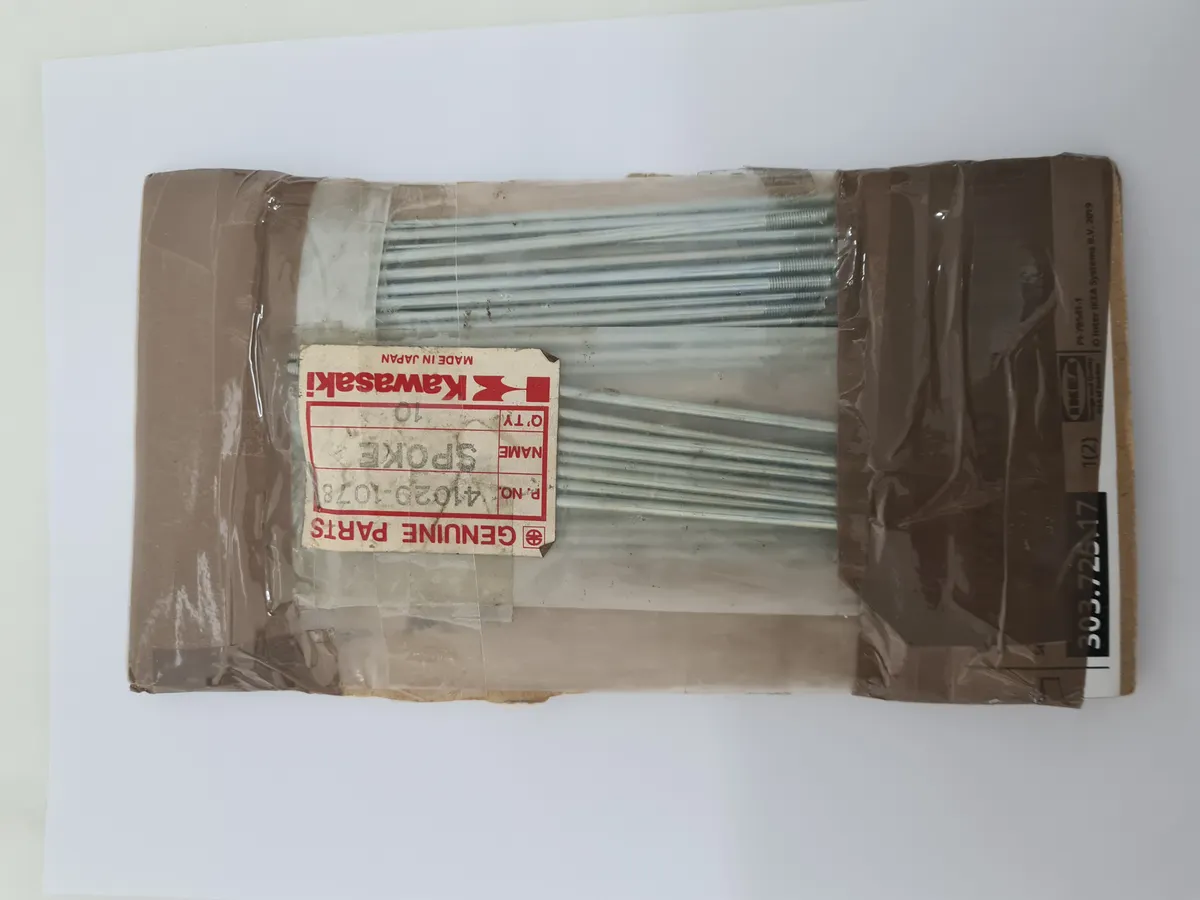 KAWASAKI NOS REAR WHEEL SPOKE SET   KX80 1983-85 & KDX80 1984-88