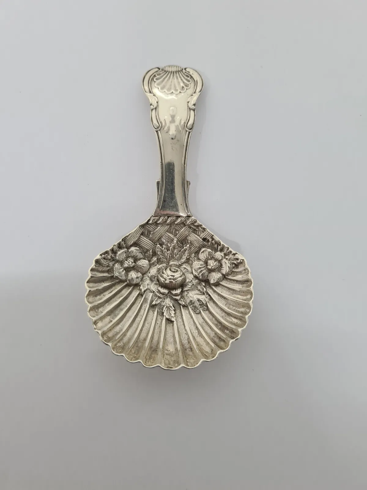 VIctorian Silver Caddy Spoon Yapp & Woodward BIrmingham 1846 HLZX