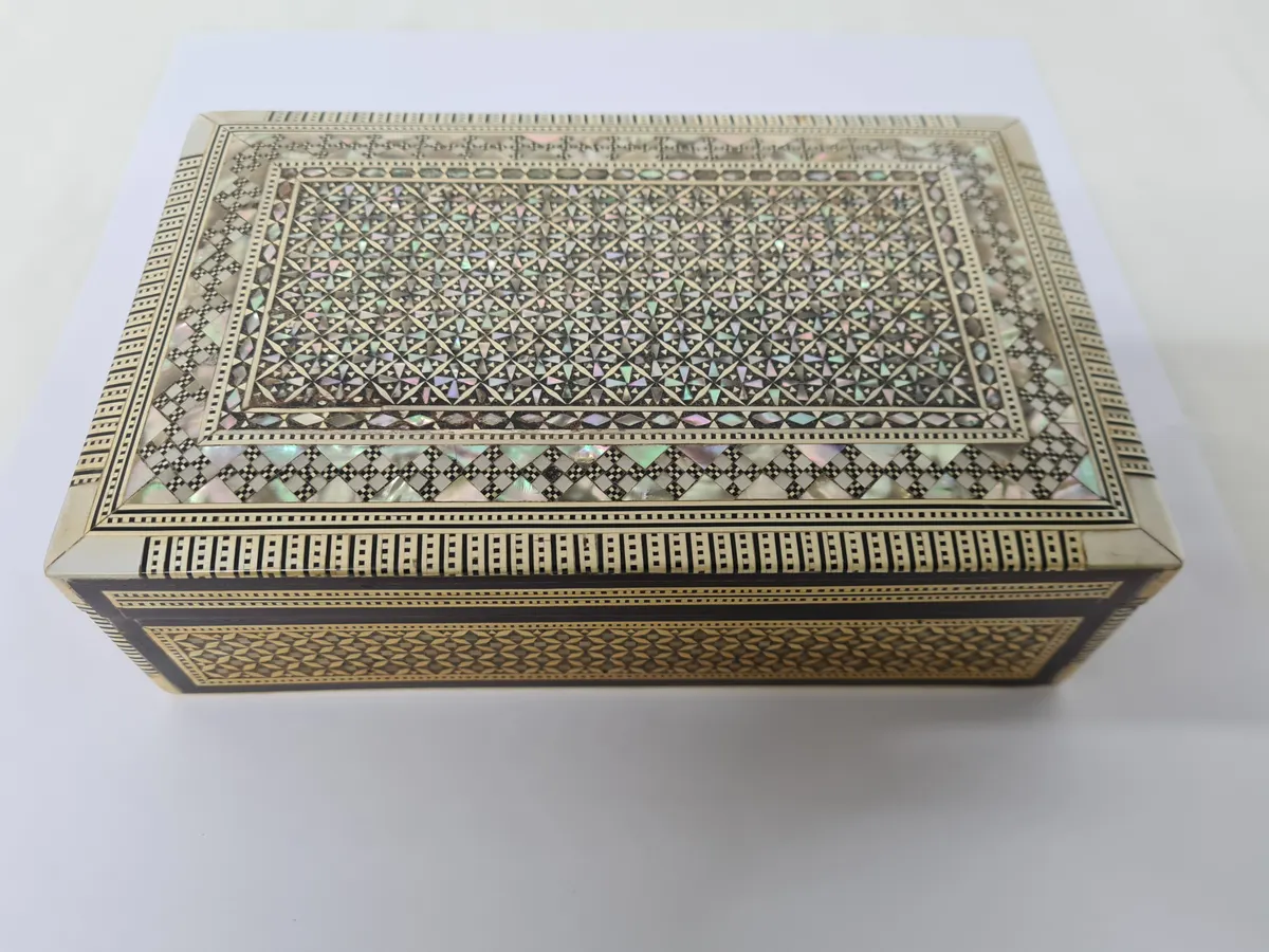 Egyptian Inlaid Trinket Box
