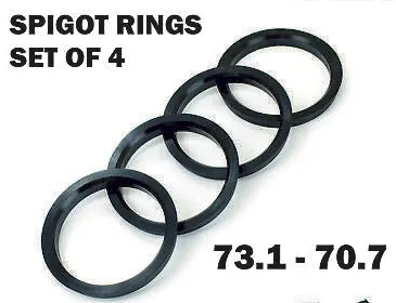 Spigot Rings 73.1 - 70.7 Wheel Hub Centre Rings