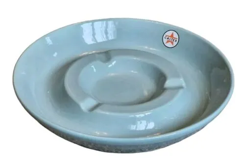Vintage CALTEX Willsgrove Ware Pottery Ashtray Collectable Car Motor Oil
