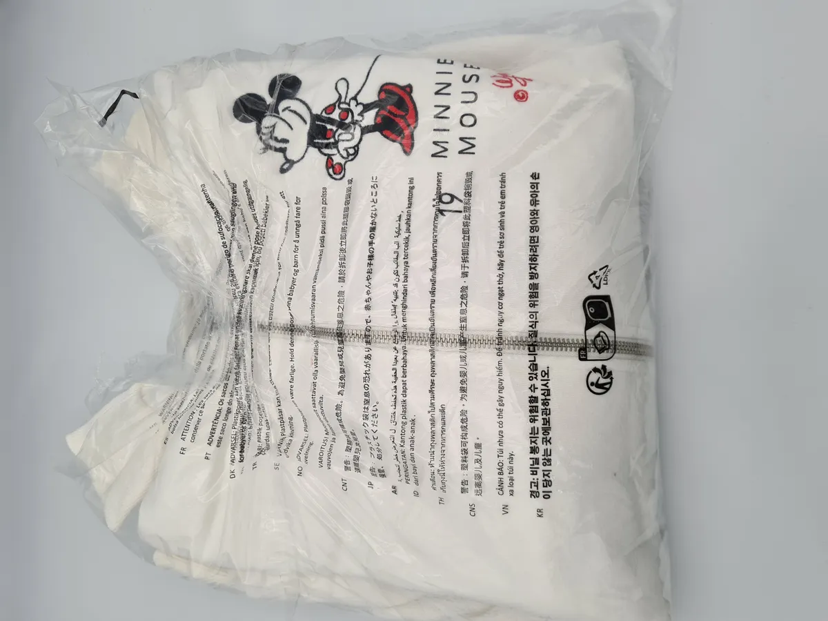 Minnie Mouse Zip Front Hooded Sweatshirt For Adults EU XS