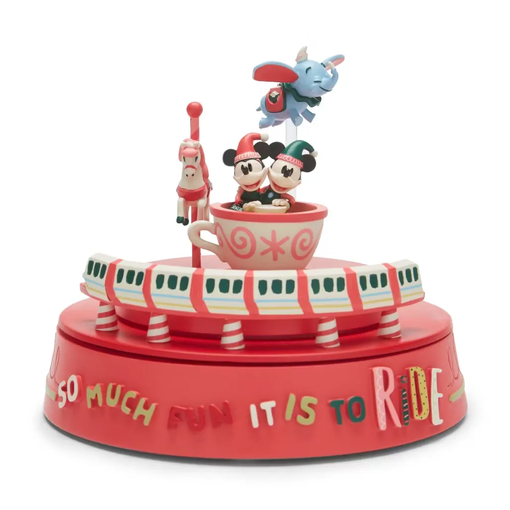 NEW Disney Mickey Minnie Mouse Festive Musical Monorail Dumbo Figure