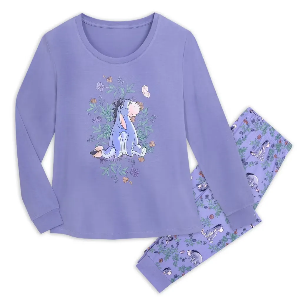 Disney Eeyore Ladies’ Pyjamas Small Winnie the Pooh Sleepwear 2pc Set