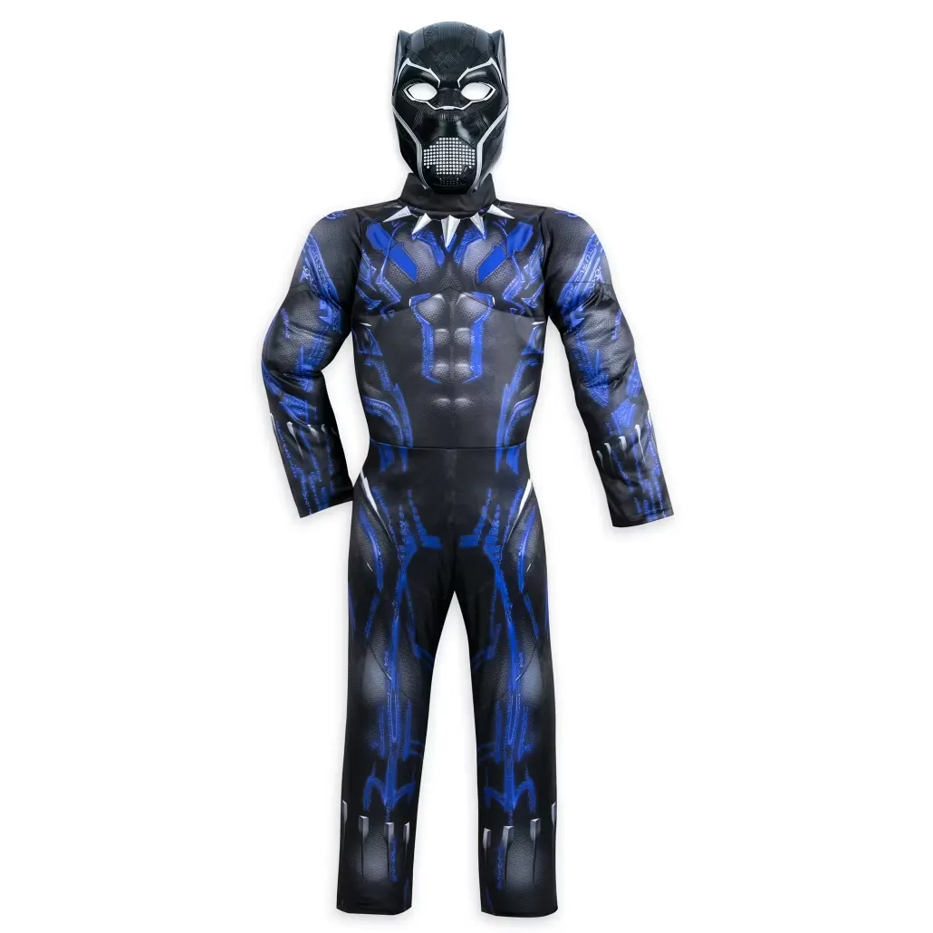 Black Panther - Costume with light effect for children Age 9-10