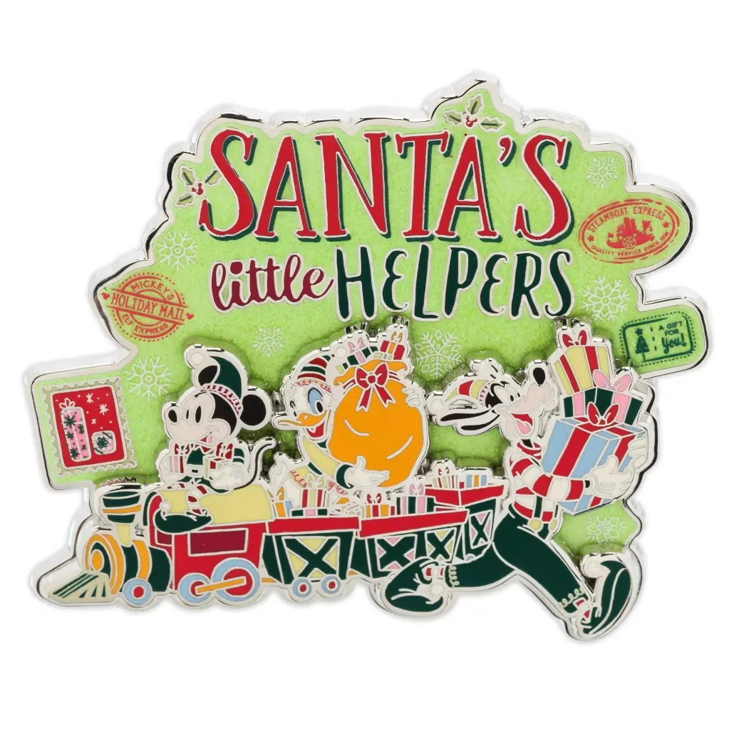 Disney Mickey Mouse Friends Christmas 'Santa's Little Helpers' LE Mini Jumbo Pin