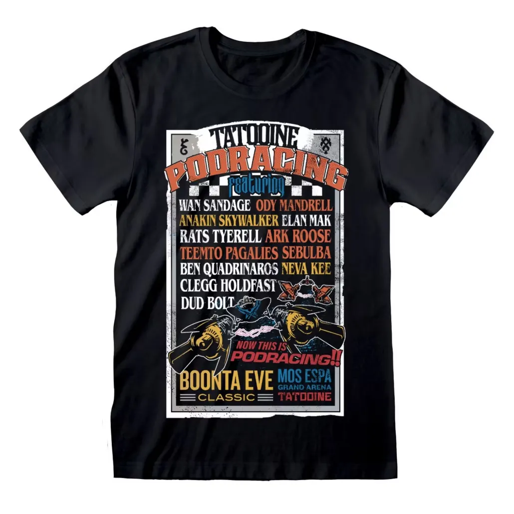 Tatooine Podracing T-Shirt For Adults, Star Wars: The Phantom Menace - L
