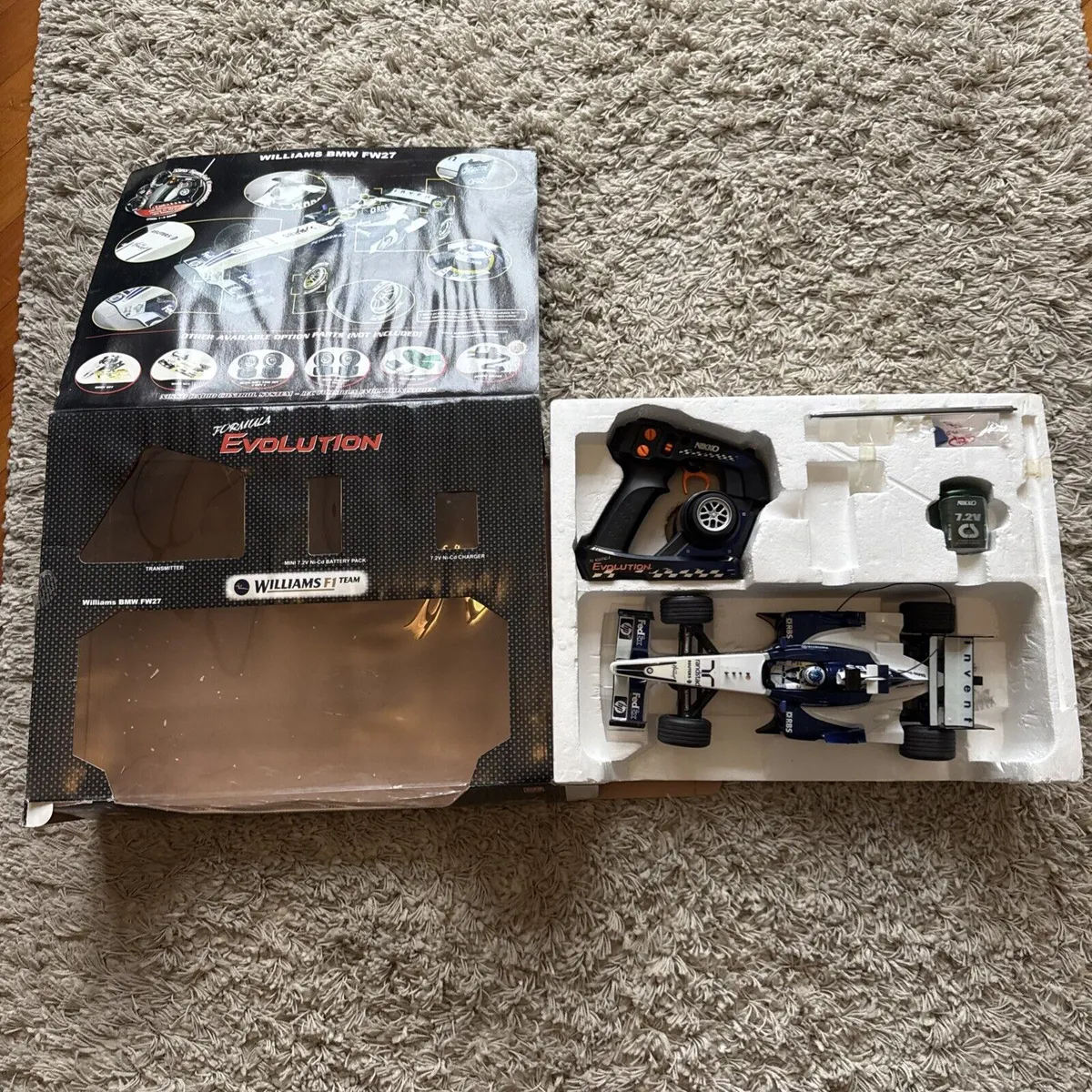 NIKKO Formula Evolution R/C 1:10 Scale BMW Vintage Car For Parts