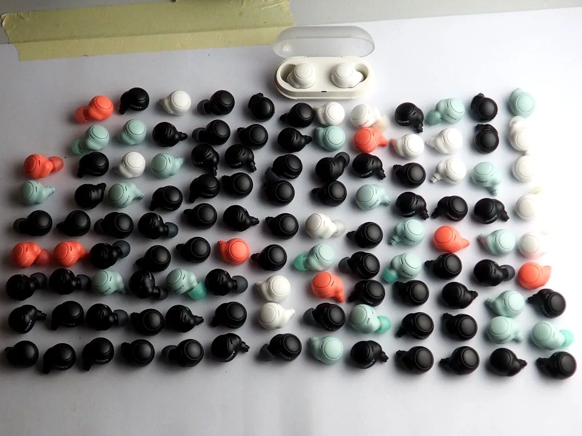 127 Pcs Sony WF-C500 Earbuds & Case joblot Faulty  For Spares Or Repairs