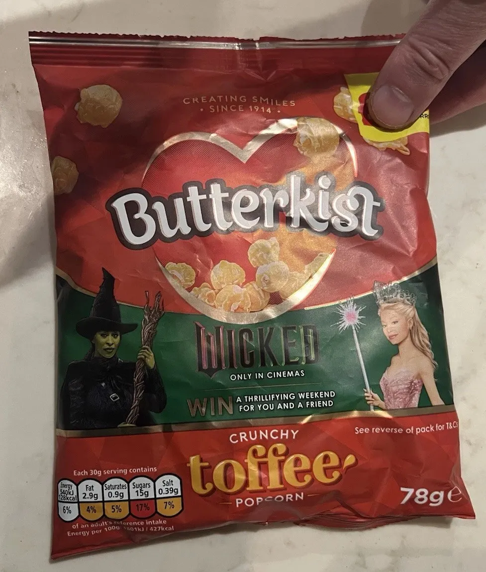 Wicked Movie Uk Popcorn - sealed