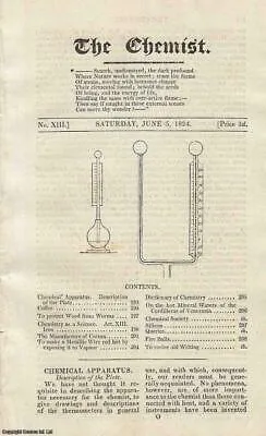 The Chemist Journal Issue No. 13 - June 1824 - Antiquarian Very Good