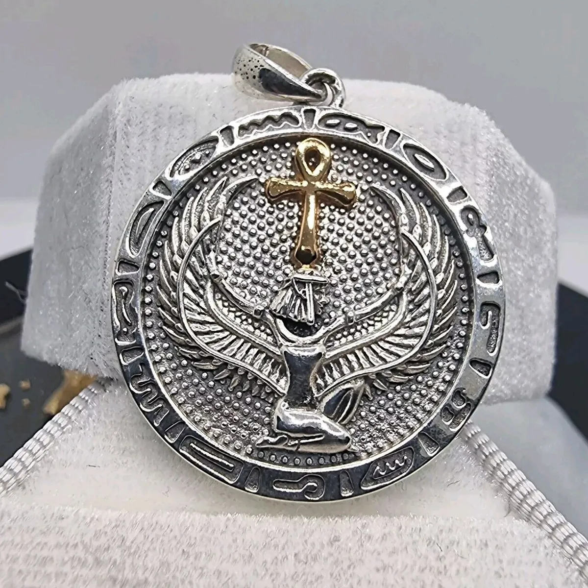 Egyptian Ankh Cross Amulet Pendant 925 Sterling Silver Timeless Goodness Emblem