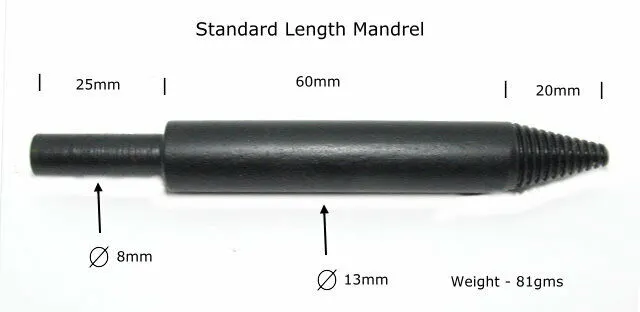 Polishing Wheel Drill Mandrel Arbor Adapter Spiral Tapered Pig Tail- Long - 145m