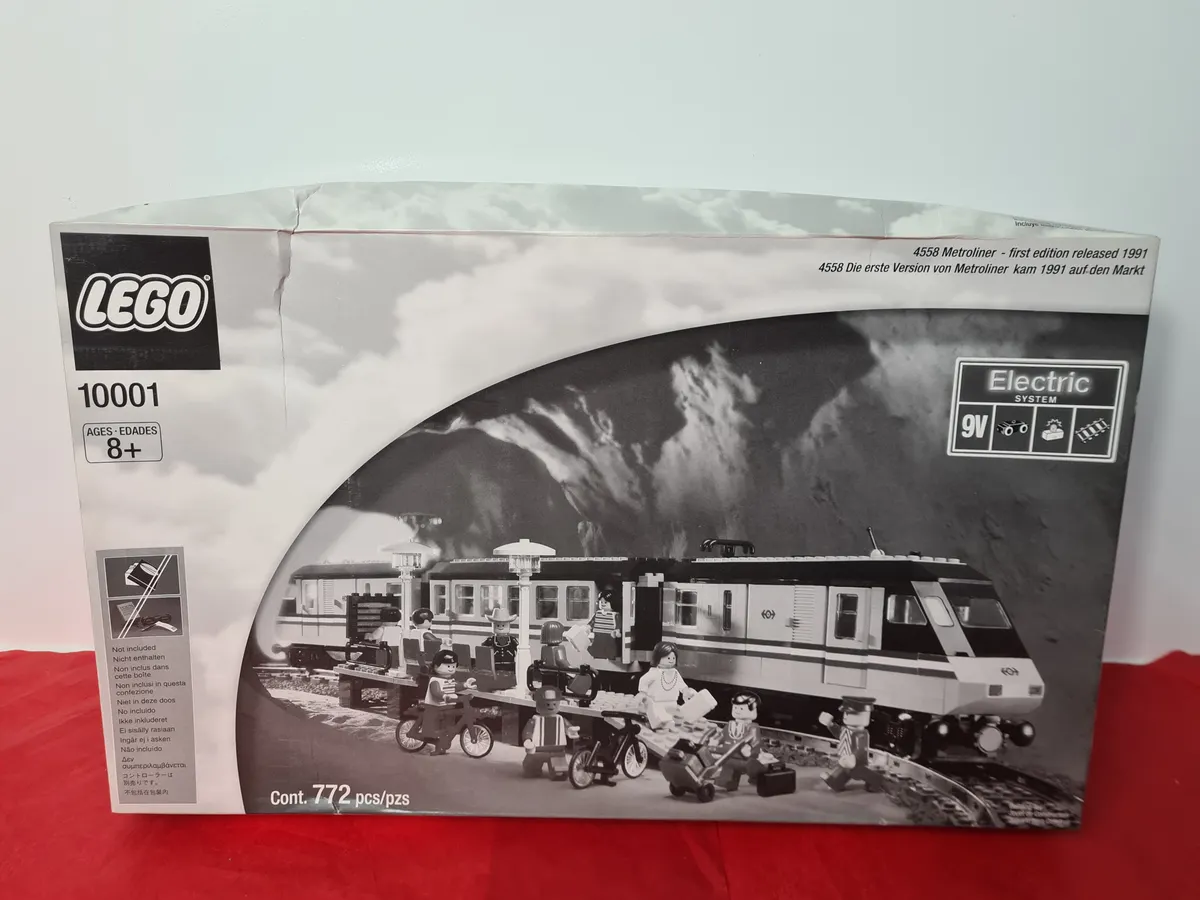 LEGO 10001 - 4558 Metroliner Train 9v - BNISB - Retired Set - 2001 - Vintage