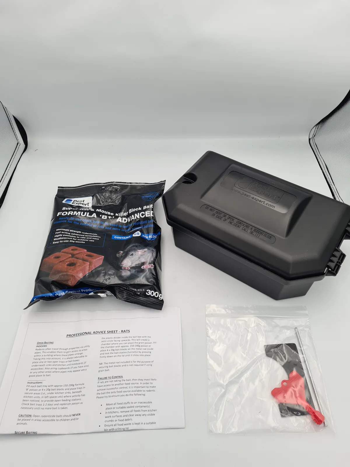 Pest Expert Mouse Rat Killer Poison Formula Bait Blocks Box Advanced Supe Rodent