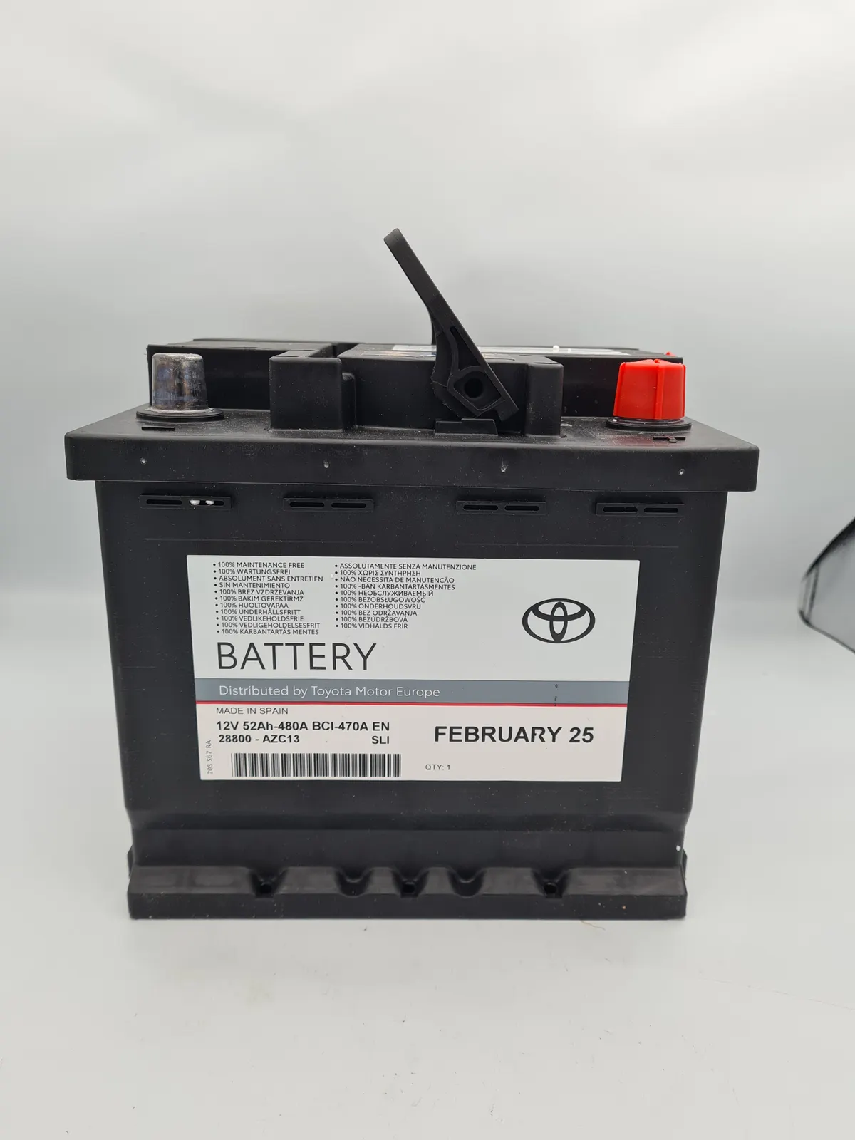 Lexus UX250H Battery Genuine 12V Battery 28800-AZC13 Mzah10 2.0L 2018 To 2021
