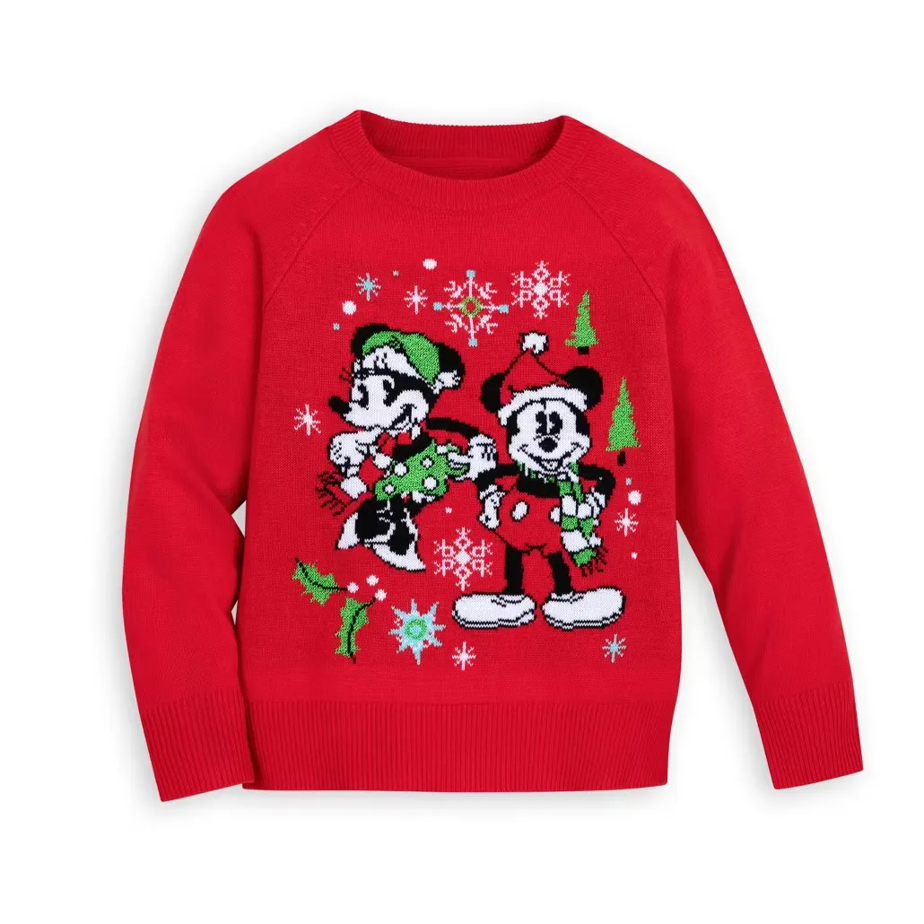 Mickey Mouse and Minnie Mouse Festive Jumper For Kids (3 years)
