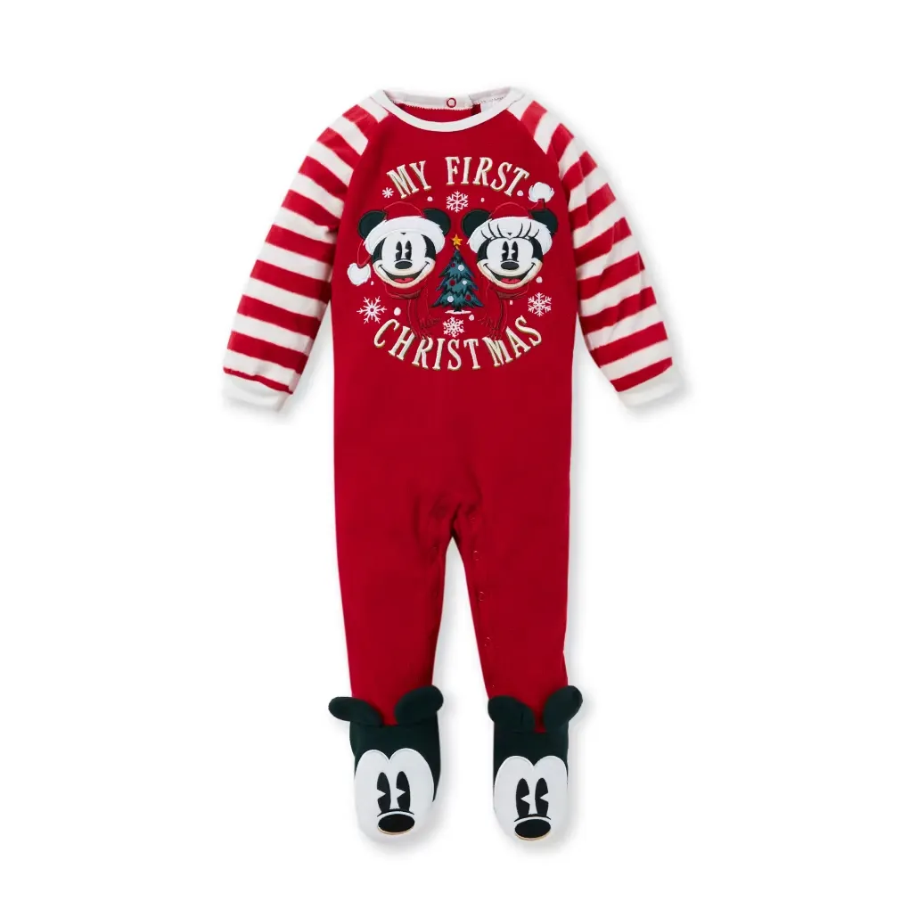 Mickey and Minnie Mouse 'My First Christmas' Baby Sleeper (6-9 months)