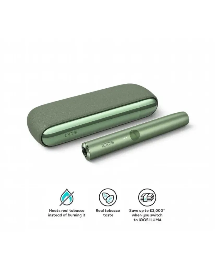 IQOS ILUMA Kit Case Charger & Type-C Cable Green Brand New Sealed for ONE