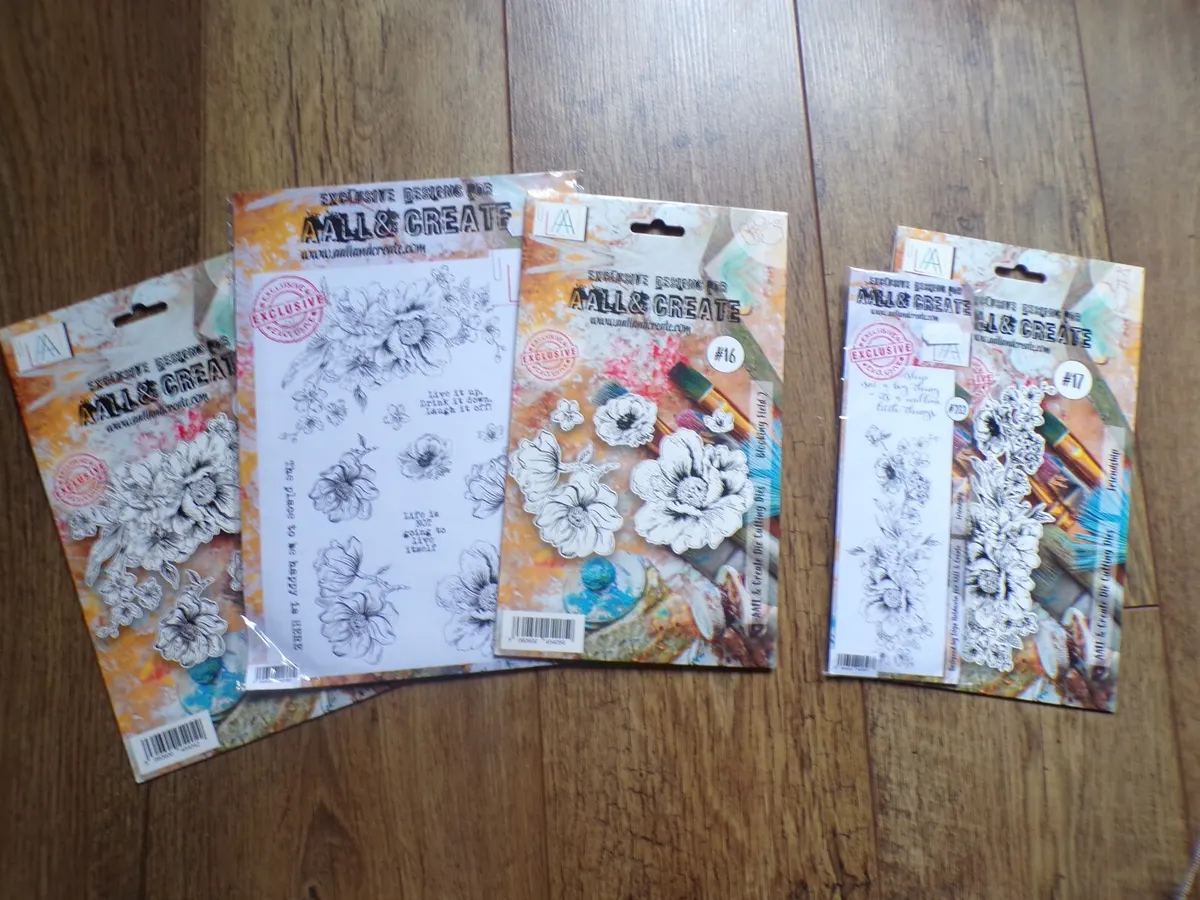 AALL & CREATE Bundle: Blooming Field & Friendship Stamps Dies Olga Heldwein