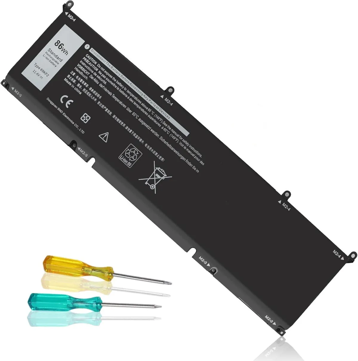 NEW 69KF2 86Wh 11.4V Battery for Dell G7 7500 G15 5510 XPS 15 9500 Alienware M15
