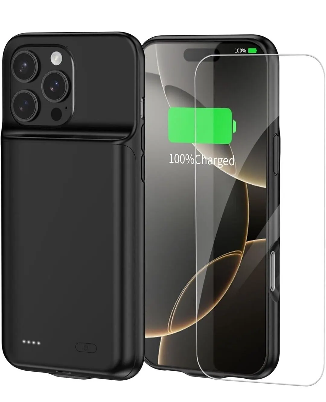 PROMAX Battery Case for iPhone 16 Pro Max 7000mAh Portable Black New