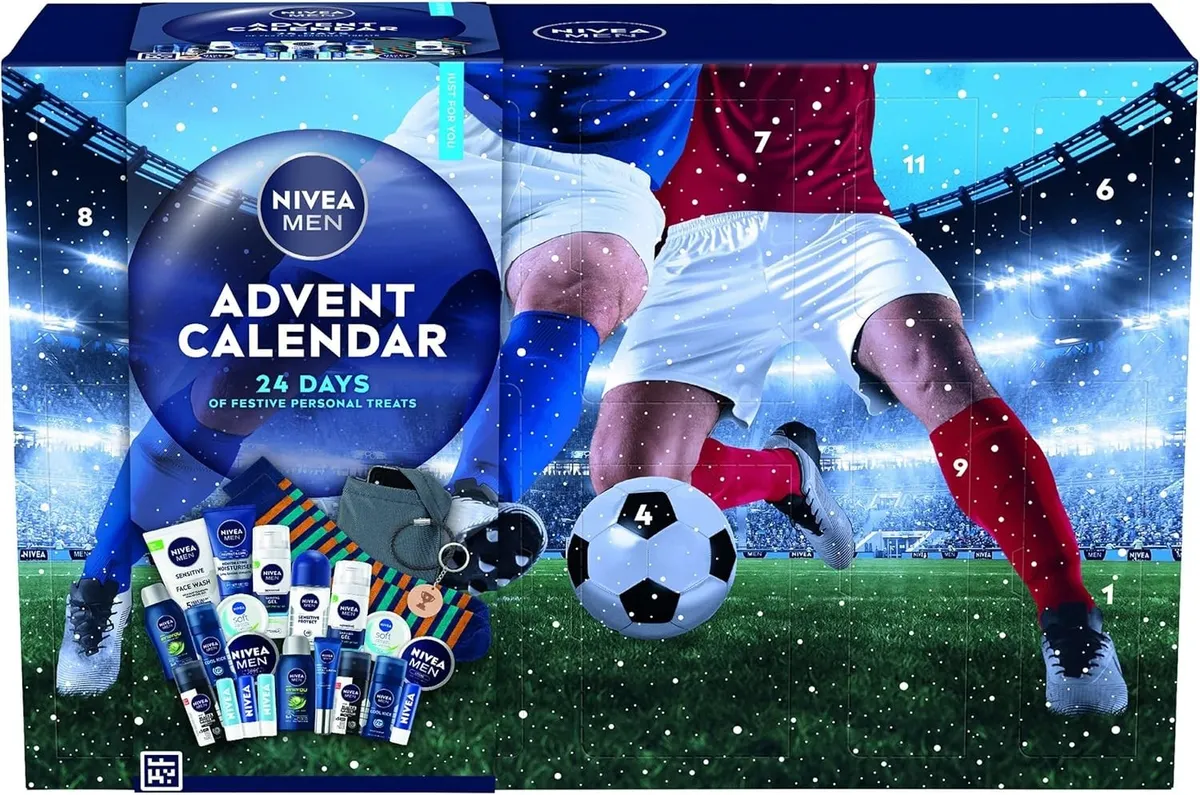 NIVEA MEN Advent Calendar 2025 New Gift Set 24 Grooming Products