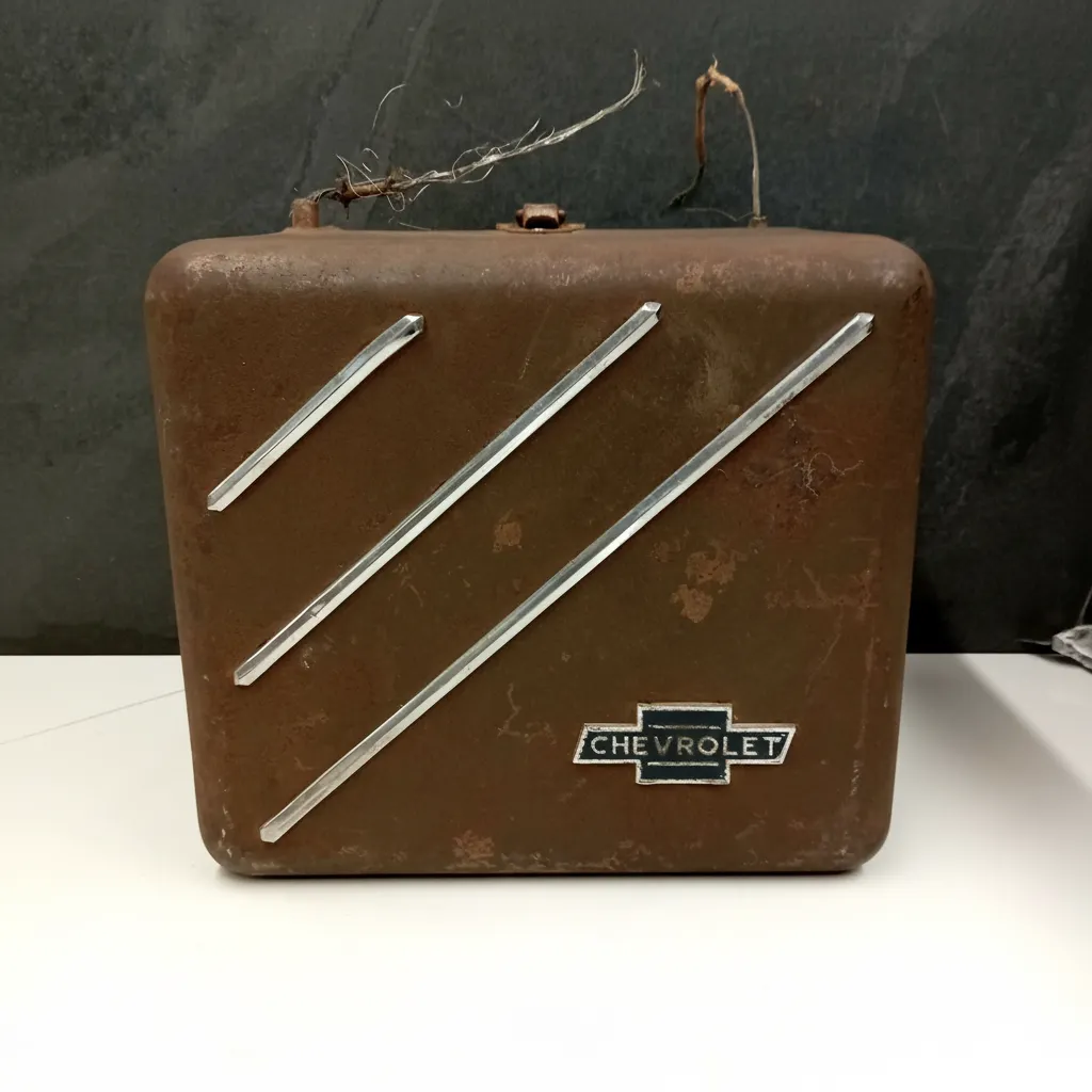 Vintage 1937 CHEVY CHEVROLET Car Radio Vacuum Tube Valves Untested